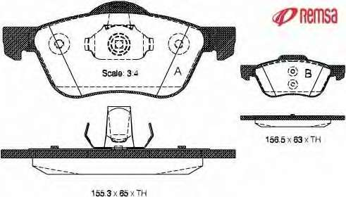 Комплект тормозных колодок, дисковый тормоз