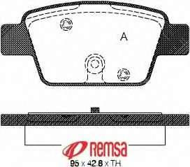 Комплект тормозных колодок, дисковый тормоз