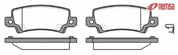 Комплект тормозных колодок, дисковый тормоз