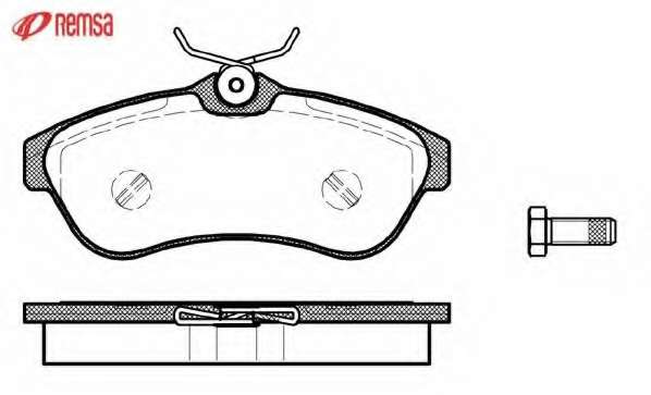 Комплект тормозных колодок, дисковый тормоз