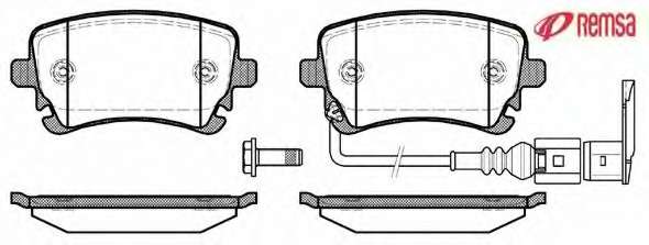 Комплект тормозных колодок, дисковый тормоз