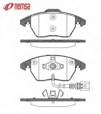 Комплект тормозных колодок, дисковый тормоз