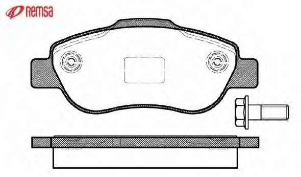 Комплект тормозных колодок, дисковый тормоз