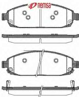 Комплект тормозных колодок, дисковый тормоз
