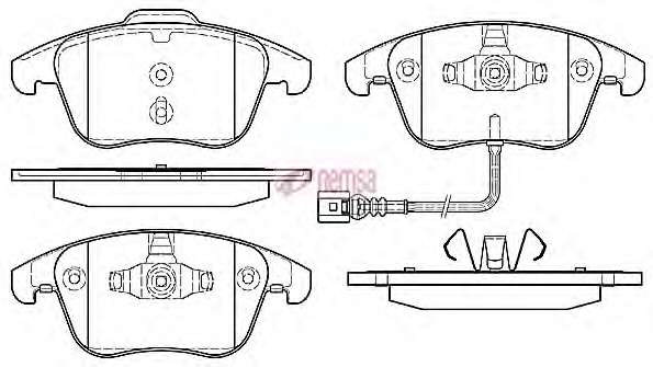 Комплект тормозных колодок, дисковый тормоз