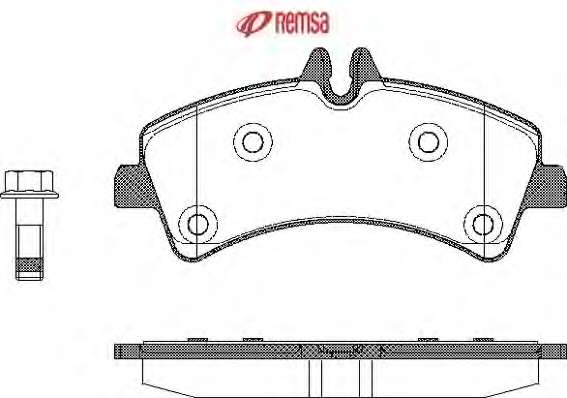Комплект тормозных колодок, дисковый тормоз
