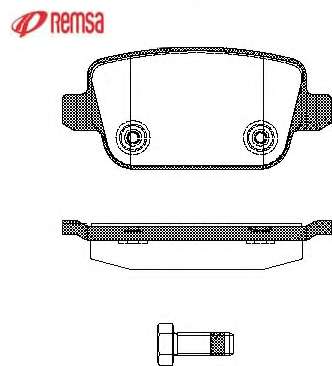 Комплект тормозных колодок, дисковый тормоз