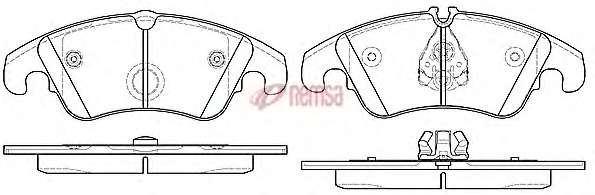 Комплект тормозных колодок, дисковый тормоз