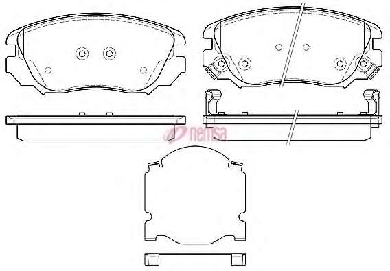 Комплект тормозных колодок, дисковый тормоз