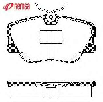 Комплект тормозных колодок, дисковый тормоз