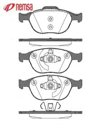 Комплект тормозных колодок, дисковый тормоз