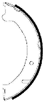 Комплект тормозных колодок, стояночная тормозная система