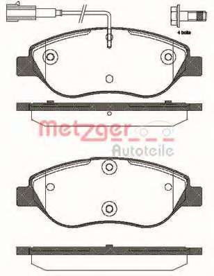 Комплект тормозных колодок, дисковый тормоз
