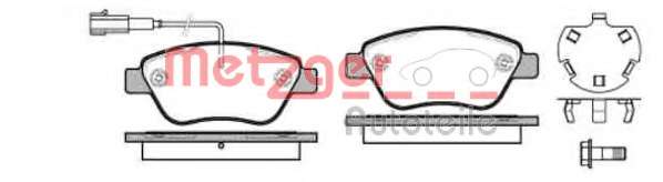 Комплект тормозных колодок, дисковый тормоз