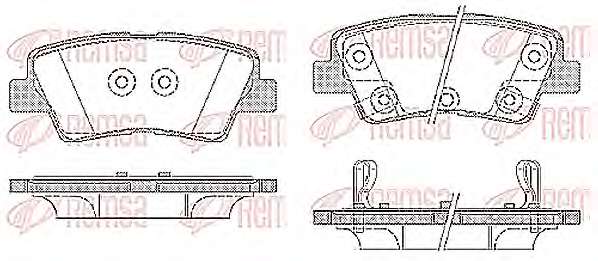 Комплект тормозных колодок, дисковый тормоз