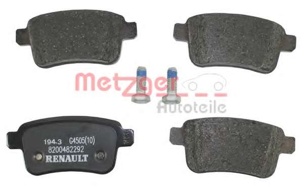 Комплект тормозных колодок, дисковый тормоз