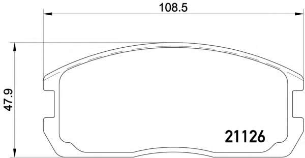 Комплект тормозных колодок, дисковый тормоз