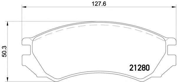 Комплект тормозных колодок, дисковый тормоз
