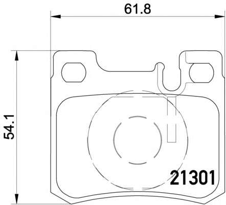 Комплект тормозных колодок, дисковый тормоз
