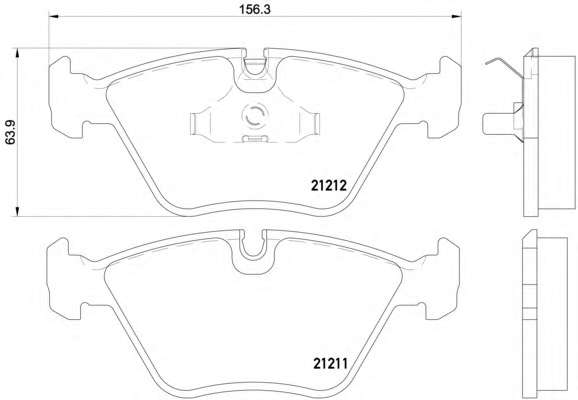 Комплект тормозных колодок, дисковый тормоз