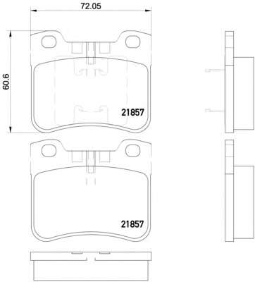 Комплект тормозных колодок, дисковый тормоз
