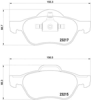 Комплект тормозных колодок, дисковый тормоз