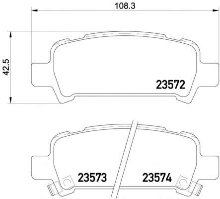 Комплект тормозных колодок, дисковый тормоз