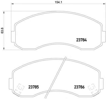 Комплект тормозных колодок, дисковый тормоз
