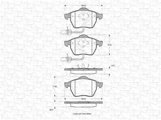 Комплект тормозных колодок, дисковый тормоз