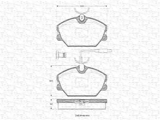 Комплект тормозных колодок, дисковый тормоз