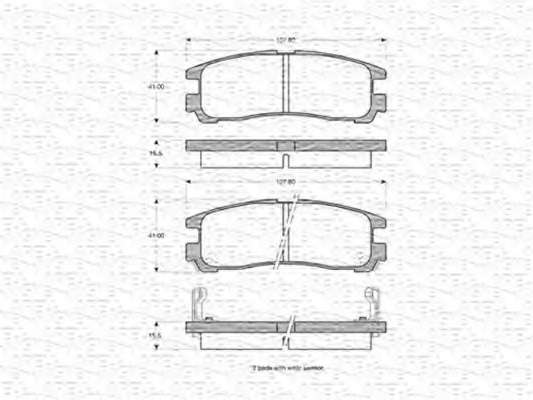 Комплект тормозных колодок, дисковый тормоз