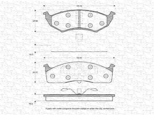 Комплект тормозных колодок, дисковый тормоз