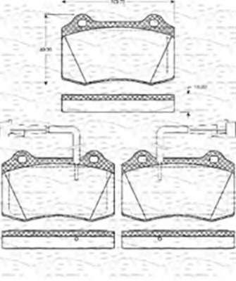 Комплект тормозных колодок, дисковый тормоз