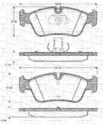 Комплект тормозных колодок, дисковый тормоз
