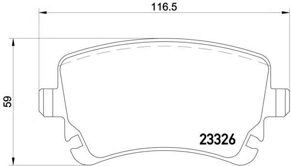 Гальмівні колодки дискові зад. (без датчика) Audi A4, A6 2.0TDI-6.75V8R 08.99- VW Т5
