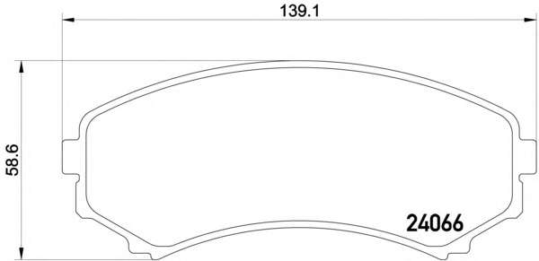 Комплект тормозных колодок, дисковый тормоз