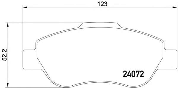 Комплект тормозных колодок, дисковый тормоз