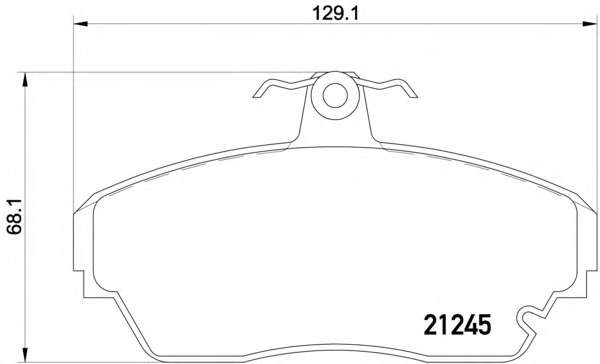 Комплект тормозных колодок, дисковый тормоз