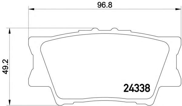 колодки гальмівні (к-кт) (TOYOTA)