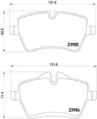 Комплект тормозных колодок, дисковый тормоз
