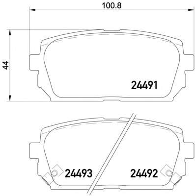 Комплект тормозных колодок, дисковый тормоз