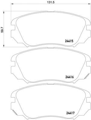 Гальмівні колодки дискові перед. Opel Insignia Saab 9-5 1.4-2.0Cdti 07.08-