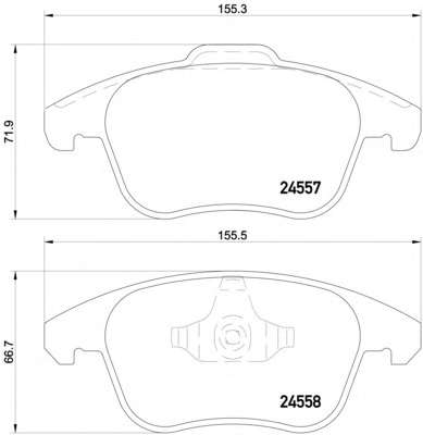 Гальмівні колодки диск.передні Citroen C4 Picasso, DS4/Peugeot 3008, 5008 1.6-2.0HDi 06-