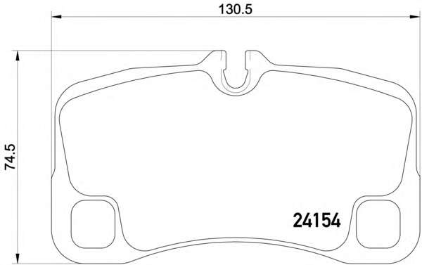 Комплект тормозных колодок, дисковый тормоз
