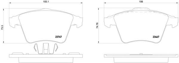 Комплект тормозных колодок, дисковый тормоз