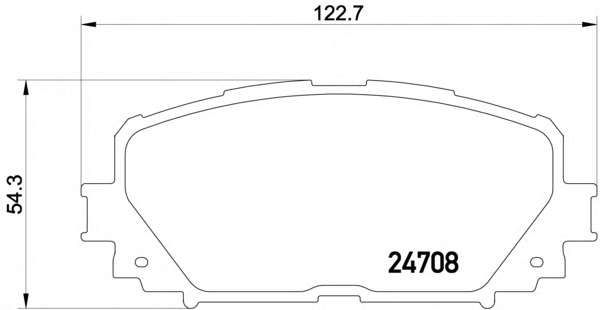 Комплект тормозных колодок, дисковый тормоз
