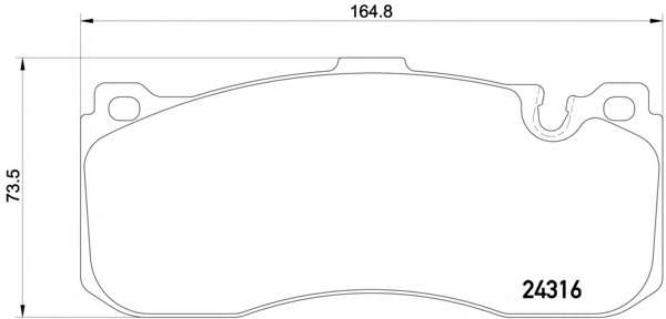 Гальмівні колодки дискові передні BMW 1 (E81), 1 (E82), 1 (E87), 1 (E88), 3 (E90), 3 (E91), 3 (E92), 3 (E93) 1.6-3.0D 06.04-12.13