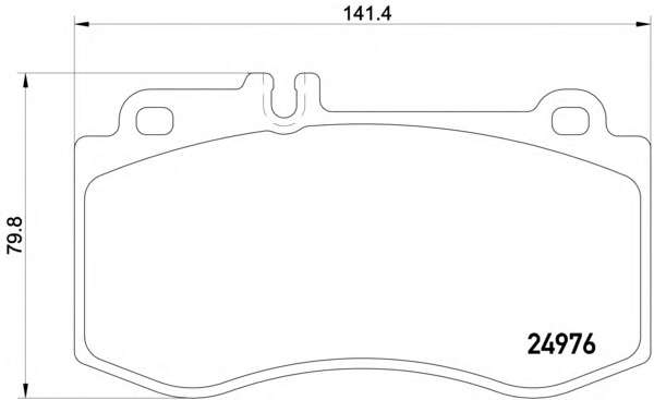 Комплект тормозных колодок, дисковый тормоз