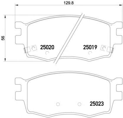 Комплект тормозных колодок, дисковый тормоз