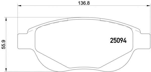Комплект тормозных колодок, дисковый тормоз